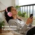 thumbnail image 4 of Bluetooth Headphones Over Ear, AKKHOO Active Noise Cancelling Wireless Headphones with 35Hrs Playtime, Deep Bass, 4 Noise Cancelling Mics, Low Latency for Travel Work Study Gaming, 4 of 10