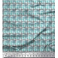 thumbnail image 1 of Soimoi Silk Fabric Musical Sound Wave Lines Shirting Print Fabric by The Yard 42 Inch Wide, 1 of 1