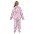 thumbnail image 3 of Fluffy Pajamas Set Fuzzy Winter Warm Pj Sets Pullover Tops and Long Pants Seashells and Conch Shells X-Small, 3 of 8