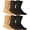 6 Pairs Womens Brown Mixed, variant on Yacht & Smith Thermal Diabetic Crew Socks For Unisex, Soft Marled, Ringspun Cotton, Seamless Toe, Loose Top, Bulk (6 Pairs Womens Brown Mixed, Womens Mixed (9-11))