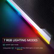 Topmate C11 RGB Laptop Cooling Pad Gaming Cooler for 11-17.3 Laptop, Silent Cooling Fan for Laptop with 6 Quiet Fans-Blue LED Light