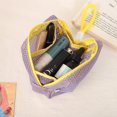 thumbnail image 3 of Small Capacity Key Bags Transparent Cosmetic Bag Square Mesh Storage Pouch Mini Zipper Coin Purse Mini Wash Bag Stationery Case, 3 of 7