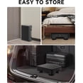 thumbnail image 3 of Adjustable Step Stool for Adults, Bed Step Stools, 600 LBS Capacity Safety Wide Step Platform, Indoor and Outdoor Steps for Seniors, Non-Slip Stepping Stool Elderly Assistance, Black, 3 of 8