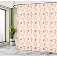 thumbnail image 4 of Ambesonne Abstract Art Shower Curtain, Grunge Style Dots Art, 69"Wx84"L, Champagne Blush and Pink, 4 of 4