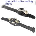 thumbnail image 4 of Patins à Roulettes d'Extérieur Durables avec Bande d'Énergie et Boucle Micro-Ajustement Araignée - Roues Haute Vitesse pour Design Fleur Plat, Fixation Sécurisée et Séances Prolongées Confortables - Patins de Vitesse à Courroie en T Noirs, 4 of 5