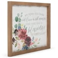 thumbnail image 3 of P. Graham Dunn Open Home in Love Grace God's Blessings Floral 16 x 12 Inch Pine Wood Framed Wall Art Plaque, 3 of 5