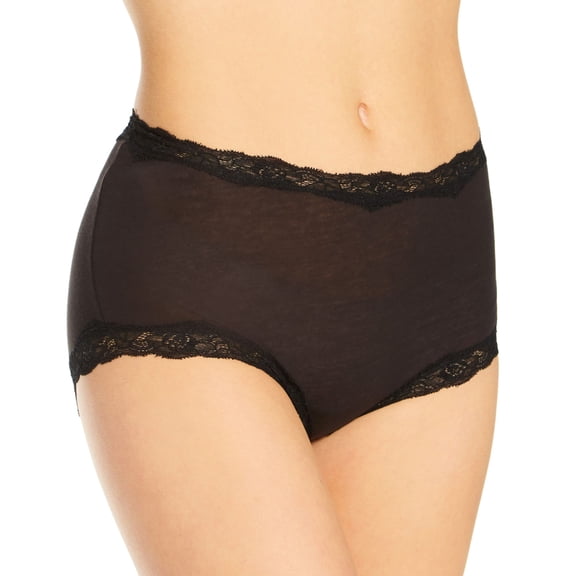 Women's Only Hearts 50973 Organic Cotton Brief Panty (Black M)