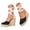 Black, variant on Womens Lace up Espadrilles Closed Toe Wedges Platform Sandals Strappy Woven High Heels Summer Shoes 4.53 Inch Size 6-10
