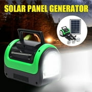 SUGARMOM Solar Generator Portable with Solar Panel Solar Power Generators Portable Power Station with Bulb Rechargeable Power Supply