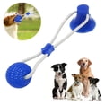 thumbnail image 1 of Suction Cup Dog Toy, Versatile Interactive Durable Rope Toy For Teething And Chewing Pets With Powerful Suction Cups. Blue, 1 of 4