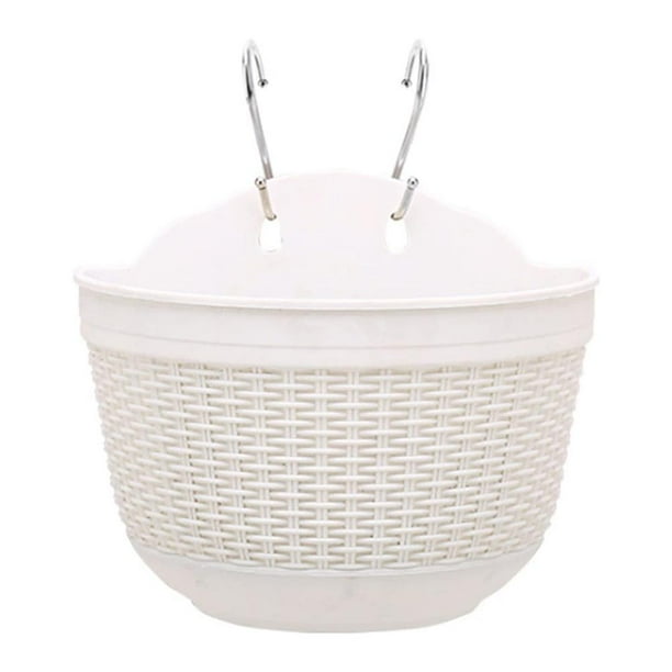 Mimbre Para Colgar En La Pared, Cesta De Almacenamiento Para Macetas Para Decoración Interior Y Exterior seitruly HA041257-05