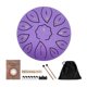 thumbnail image 1 of Tambor de lengua Sunnimix 6 pulgadas con bolsa de almacenamiento música educación Yoga meditación regalo para adultos púrpura, 1 of 3