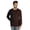 Brown, variant on Men's Cotton Long Sleeve T-shirt Basic Crew Neck Shirt