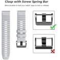thumbnail image 3 of Tianle Compatible with Fenix 6 Watchbands 22mm band for Fenix 6/Fenix 6 Pro/Fenix 5/Fenix 5 Plus/Forerunner 935/Forerunner 945/Approach S60/Quatix 5(White), 3 of 7
