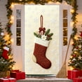thumbnail image 2 of Cortina Navideña con Bordado Estereoscópico de 35 X 72 Pulgadas, Ideal para Puertas y Paredes Navideñas, Ideal para Festivales y Fiestas., 2 of 7