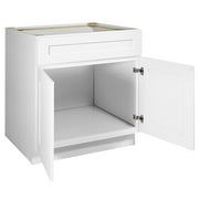 Design House Brookings Ready to Assemble Shaker Sink Base Kitchen Cabinet (33 x 34.5 x 24), Sherwin Williams® White