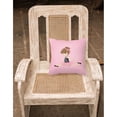 thumbnail image 2 of Carolines Treasures BB5174PW1818 Ballerina Brunette Jete Fabric Decorative Pillow  18H x18W multicolor, 2 of 2