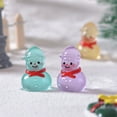 thumbnail image 5 of Glow In The Dark Snowman Ornament, Christmas Snowman Decor, Cute Glowing Snowman Desktop Decoration for Home Office Party, Small Resin Snow Scene Figurine with Light Up Effect, 5 of 5