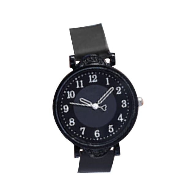 Easy Read Dial Watch Precise Timing Silicone Strap Durable Metal Material for Young People Students Both Genders