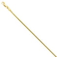 thumbnail image 2 of Wellingsale 14k Yellow Gold Polished Solid 1.5mm Franco Round Chain Necklace - 22", 2 of 6