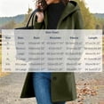 thumbnail image 3 of Fanshiluo Women's Hooded Mid Length Single Breasted Coat, Casual Outerwear with Pockets for Fall Winter,Size S-3XL, 3 of 6