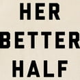 thumbnail image 2 of CafePress - Her Better Half Tote Bag - Unisex Canvas Tote Bag, Beige, 1-Piece, 2 of 7