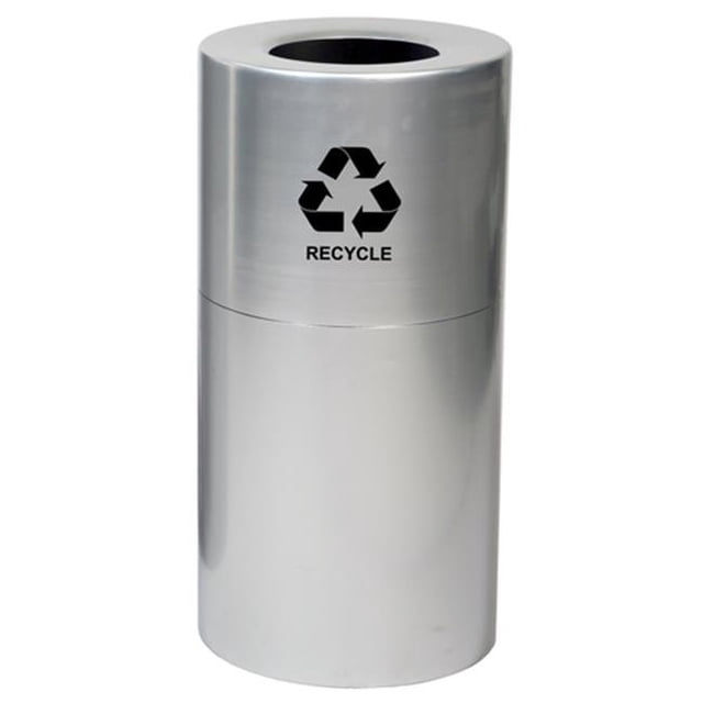 Decorative Aluminum Series Large Recycling Receptacle