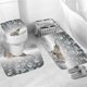 thumbnail image 3 of Conjunto De Cortina De Baño Elefante Soplando Burbujas Jormftte WMZL-216-1, 3 of 6
