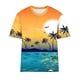 thumbnail image 4 of Fiudx Ofertas Relámpago Tops con Estampado de Moda para Mujer, Blusa de Manga Corta con Cuello Redondo, Camisetas, 4 of 4