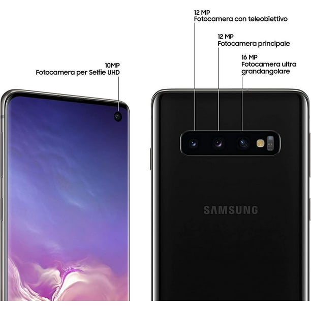 Refurbished Samsung Galaxy S10 4G - 128GB – Prism Black – 12MP