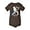 Brown, variant on Fasciino - Cute Baby Onesie Bodysuit Boys Rock The World (Sizes: NB-24M)