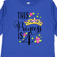 thumbnail image 4 of Inktastic This Princess is Four 4th Birthday Girls Long Sleeve Toddler T-Shirt, 4 of 5