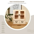 thumbnail image 3 of HEANUJJ Desk Storage Organizer Beige Wood Rectangular Organization 1Set for Classroom, 3 of 8