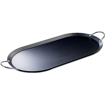 - IMUSA IMU-52015 17-Inch Carbon Steel Oval Shaped Comal/Griddle