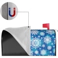 thumbnail image 3 of Winter Snowflakes Mailbox Covers Magnetic Waterproof Christmas Background Mail Cover Letter Post Box Wraps for Home Garden Yard Decor, 21x18 in, 3 of 6
