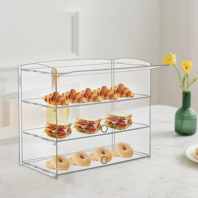 Elodie Acrylic Display Shelf Stable Perfume Organizing for Party Home Decor Dresser 3 Tiers
