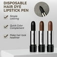 thumbnail image 5 of Hair Chalk Pens - Temporary Hair Dye Crayon, Easy Apply Hair Color, Cover White Hair, Black Dark Brown Coffee, Quick Wash Out, Salon Styling, DIY Halloween Party, Women Men, Travel Hair Touch-Up Win, 5 of 9