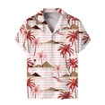 thumbnail image 1 of Camisas Para Hombre Manga Larga Regular Fit Camiseta de manga corta con estampado informal de moda de verano para hombre (R, XXL), 1 of 3