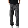 thumbnail image 2 of Dxzfnsa Mens Cargo Work Pants Durable Ripstop Tactical Pants with Pockets Outdoor Water Resistant Hiking Woking Construction Pants Mens Sweatpants(Gray-4XL), 2 of 9