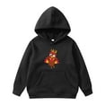 thumbnail image 2 of Byoo Toddler Boy's Festive Hoodie Long Sleeve Thanksgiving Turkey Graphic Pullover Holiday Casual Hooded Sweatshirt,Black, 2 of 4