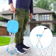 thumbnail image 2 of Ayuda Para Caminar, Silla Con Muletas, Andador Con Trípode De Metal Para Caminar Con Asiento Para Viajar Para Caminar Al Aire Libre OTVIAP crutch, 2 of 8