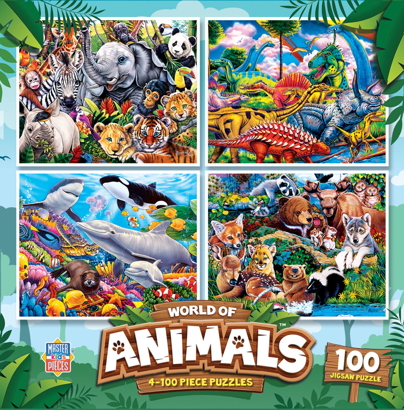 3 Animal Puzzles Fun Educational 4D 3D+details 5 Unique Puzzles To Choose From 