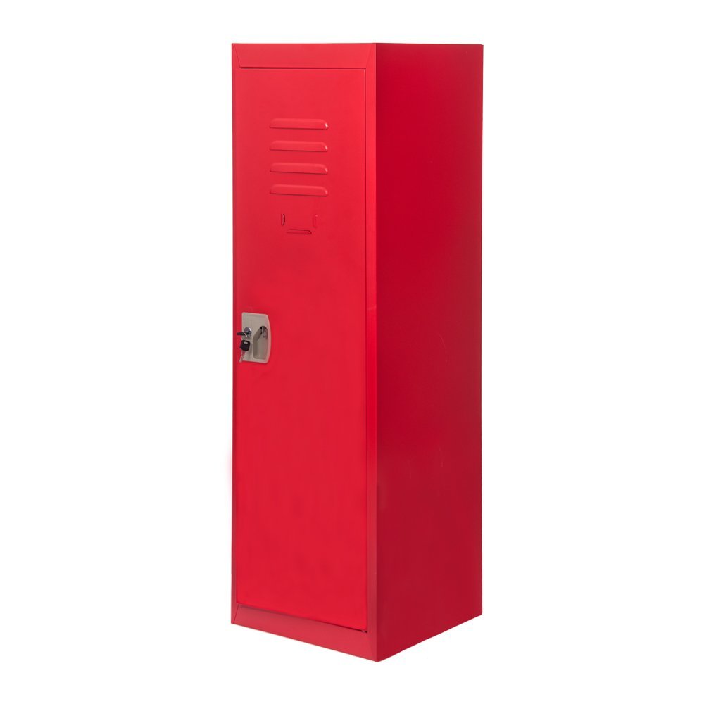 Merax SMART Kids Metal Storage Locker for Home and School, 48Inch (Red