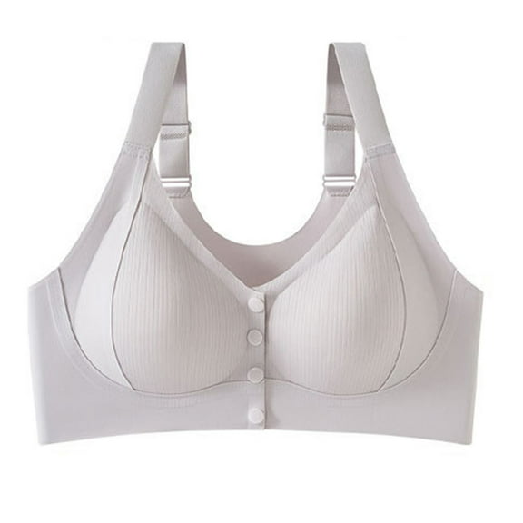 Wireless Bras for Women No Underwire Support Mesh Crossover Bra Seamless Push Up Full Coverage Everyday Bralettes (40/90BC, Coffee)