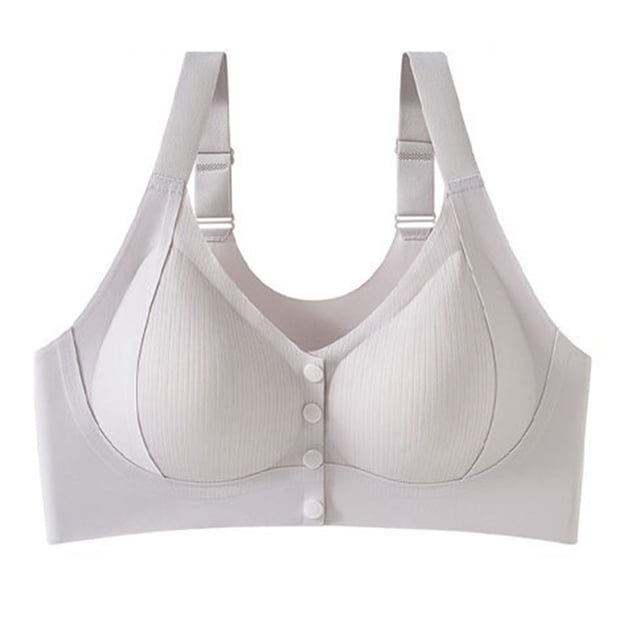 HongQid Women's Bra Seamless Stretch Wireless Front Closure Comfort Bra