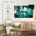 thumbnail image 5 of Elephant Stock Abstract Teal Wall Art - Horizontal Canvas Wall Art - Living Room Wall Decor - Abstract Canvas - Teal And Turquoise Decor - 12" x 8", 5 of 8