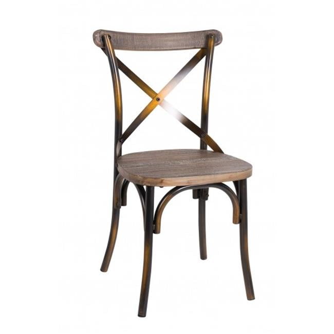 Acme 73077 35 x 20 x 20 in. Zaire Side Chair, Walnut Acme 73077 35 x 20 x 20 in. Zaire Side Chair, Walnut