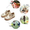 thumbnail image 4 of Toddler Girl Gold Mary Jane Dress Shoes Size 11 - Little Girl Oxford Shoes for Easter Flower Girl Party School Shoes, 4 of 6