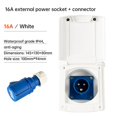 thumbnail image 1 of RV External Power Connector 16A External Flush Hook Up Waterproof Socket Camper Caravan Accessories ,RV Tool, 1 of 7