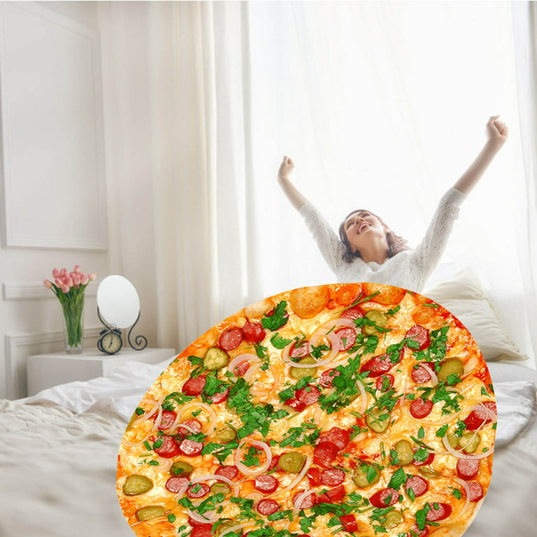 Clearance! EQWLJWE 47 inch Pizza Blanket for Adult Kid, Food Blanket Pizza  for Adult Kids, Funny Blankets Double Sided Realistic Food Throw Blanket